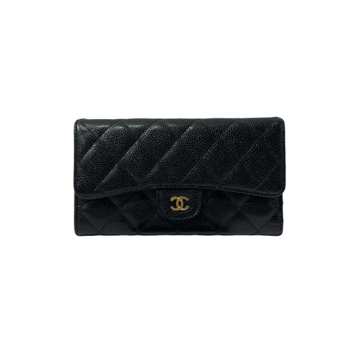 Chanel black leather - , wallet